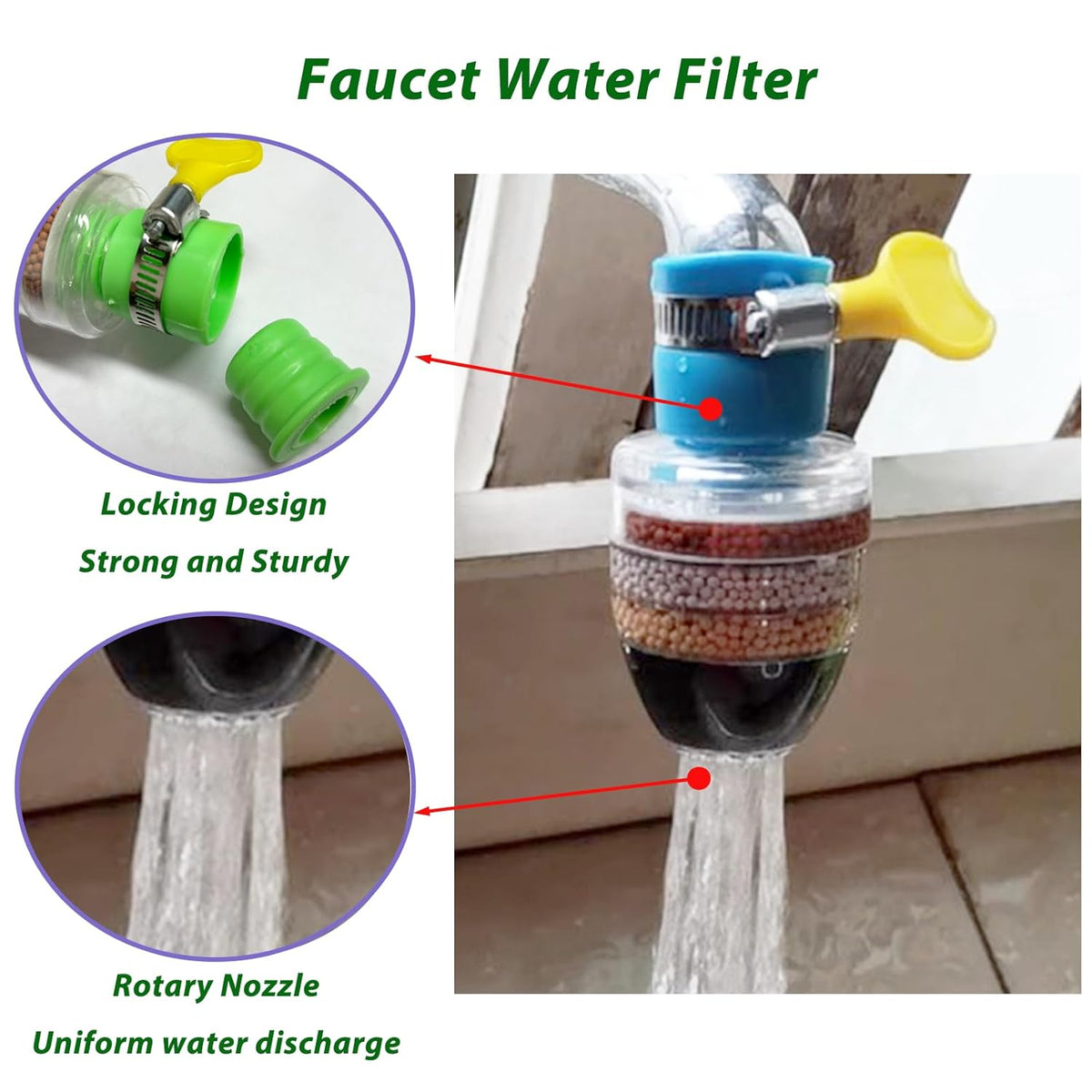 Carbon-Clean™ - Activated Charcoal Water Faucet Filter 💧✨ (Buy 1 Get 1 Free🔥🔥)